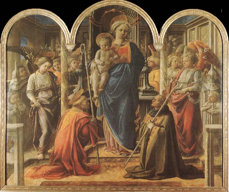 Fra Angelico Jungfru Maria med barnet